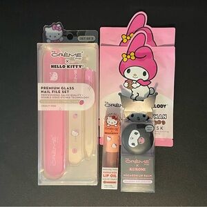 NWT THE CREME SHOP SANRIO HELLO KITTY KUROMI LIP FACE NAIL BEAUTY MY MELODY LOT